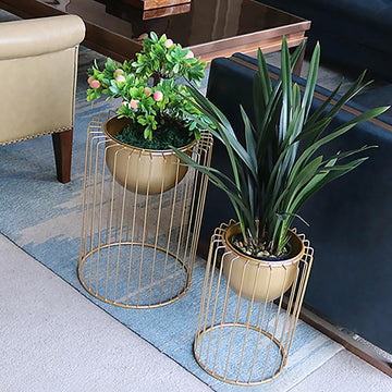 Flower Stand Gold Plant Stand for Indoors Modern Flower Stand in Large
